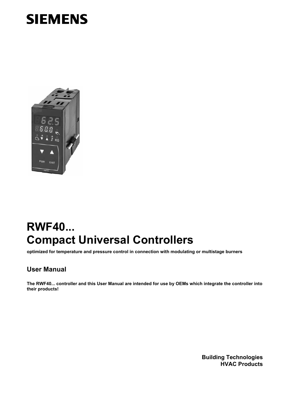 Beckett RWF40 Manual User Manual | 57 pages