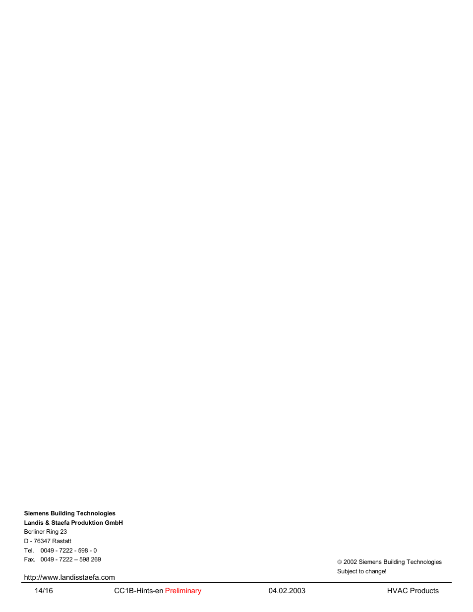 Beckett RWF40 Hints Manual User Manual | Page 15 / 15