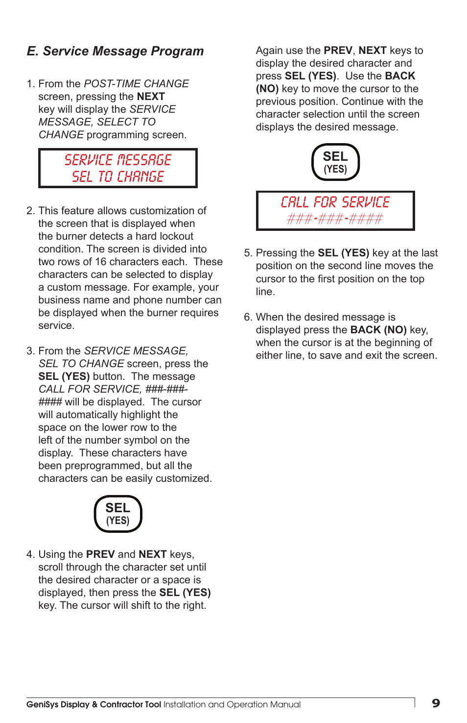 Beckett 61687 GeniSys Display and Contractor Tool User Manual | Page 9 / 12