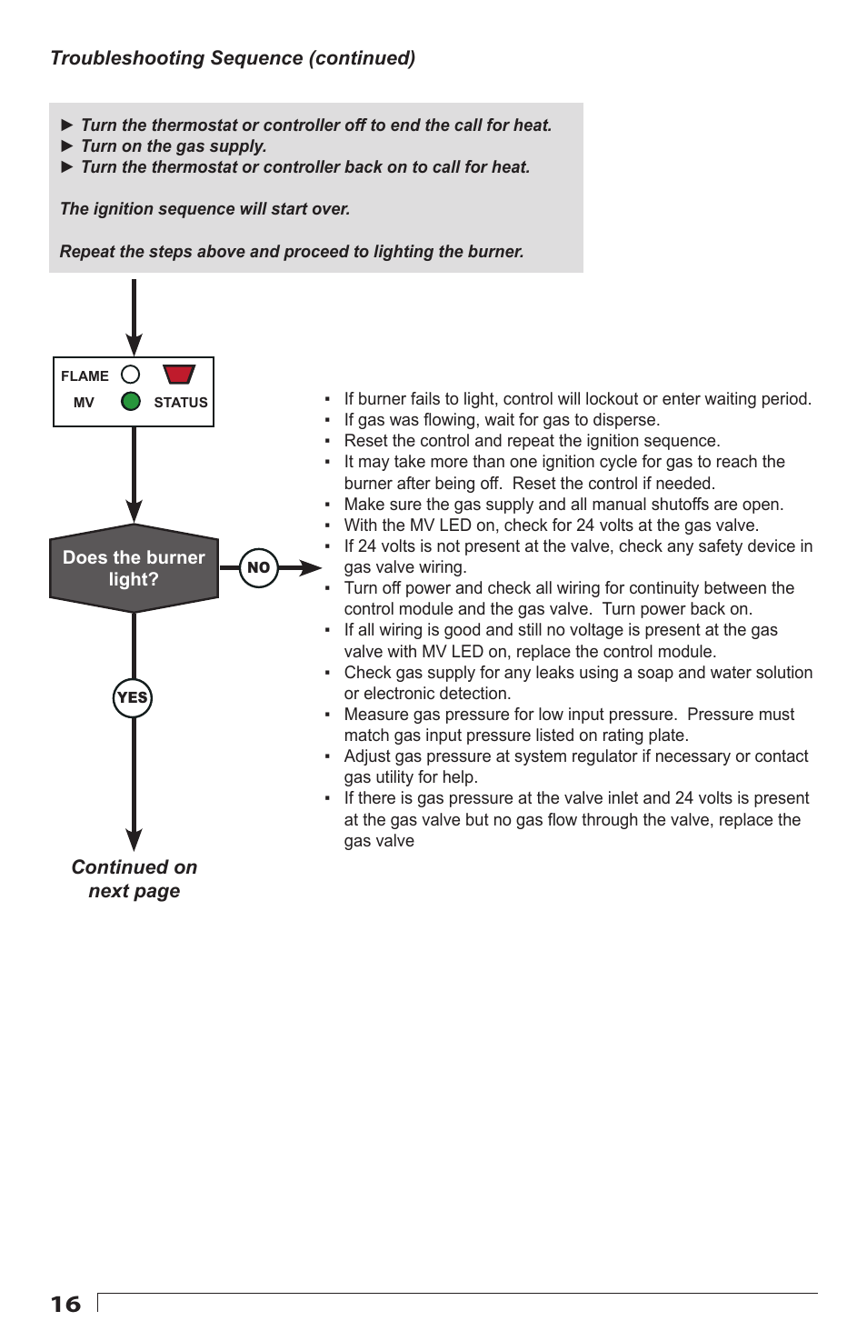 Beckett 7590 Gas Power Burner Control User Manual | Page 16 / 20