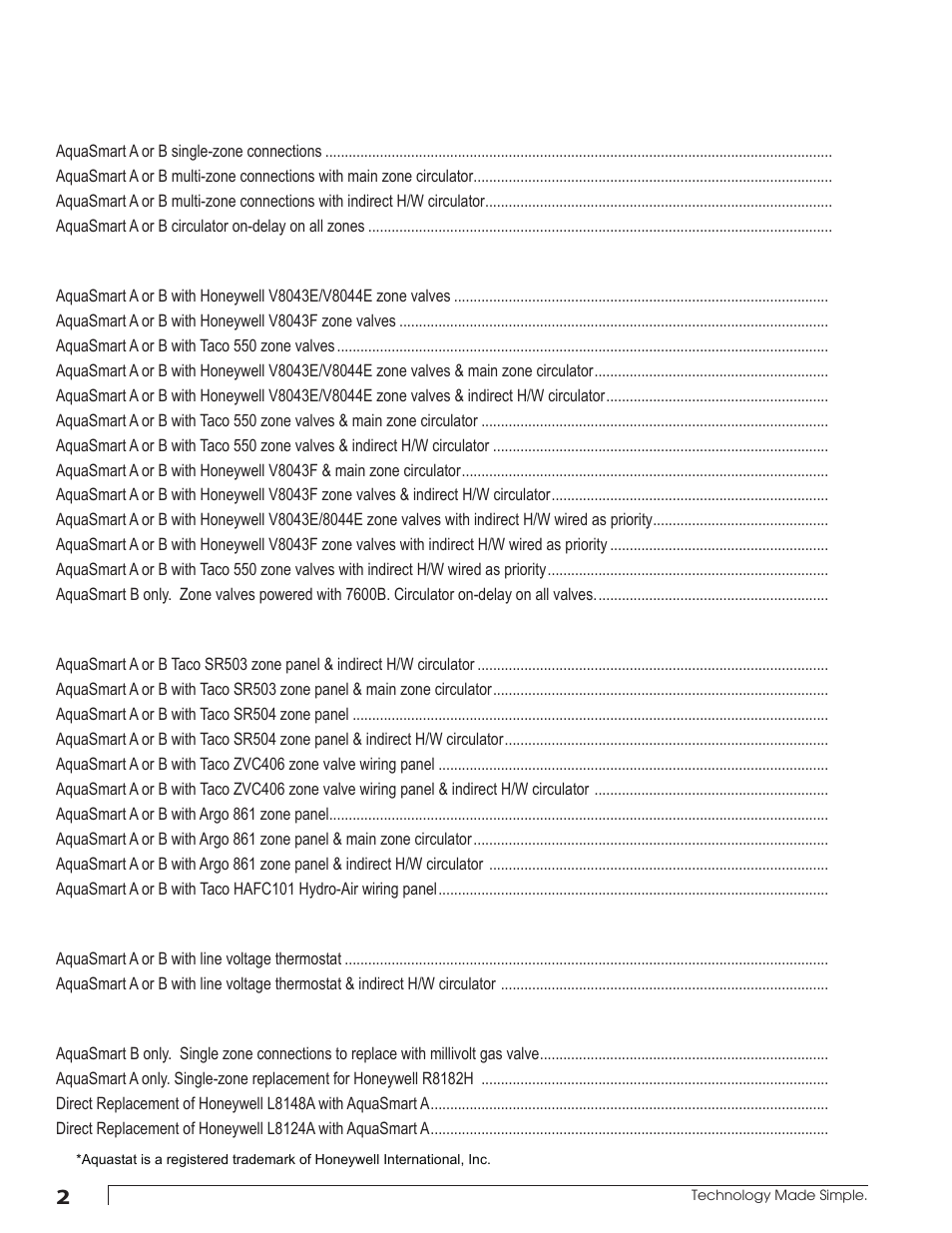 Beckett AquaSmart Wiring User Manual | Page 2 / 48