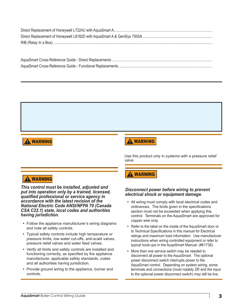 Beckett AquaSmart Wiring User Manual | Page 3 / 48