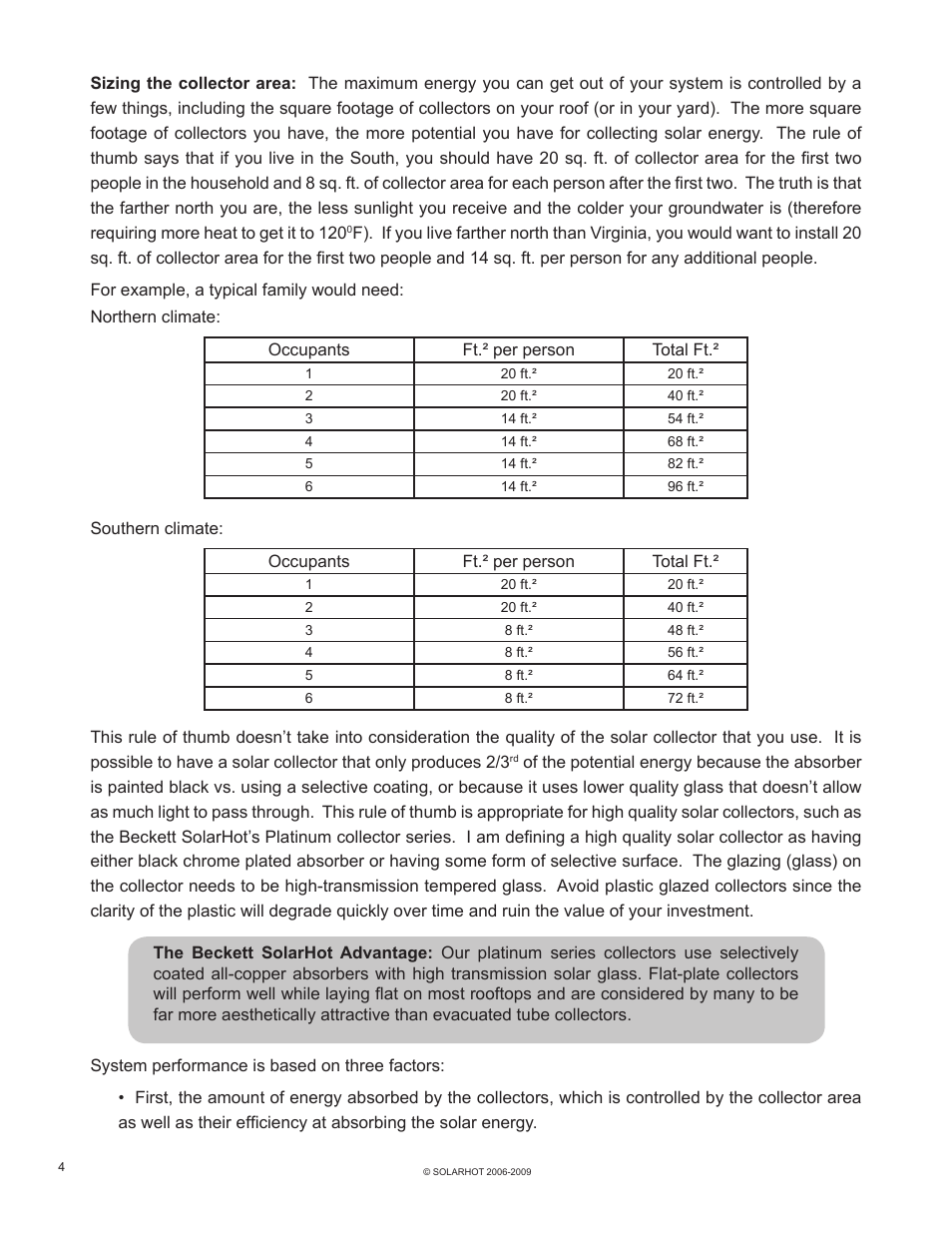 Beckett SolarHot User Manual | Page 8 / 28