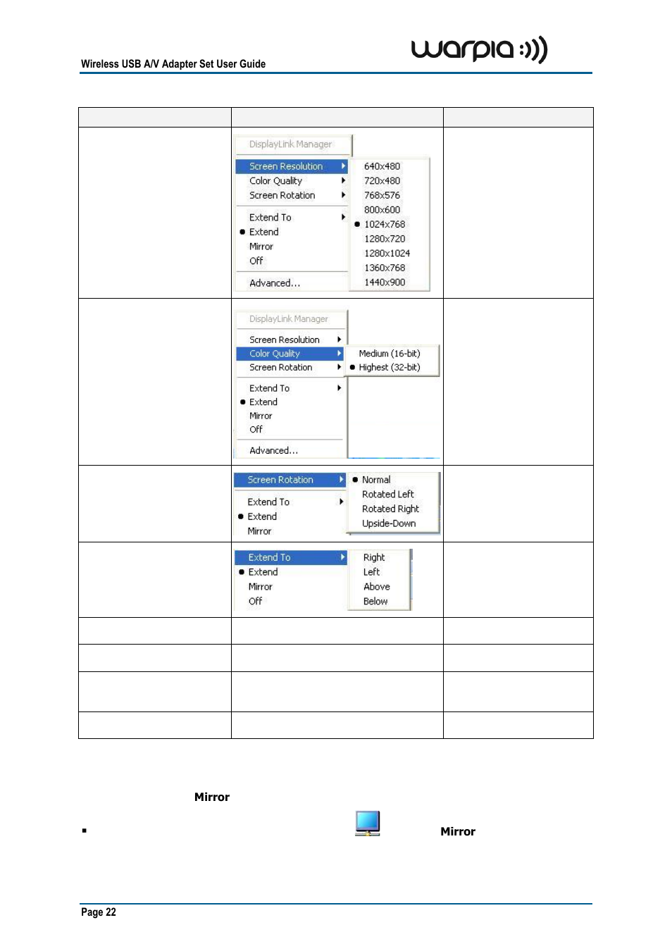 Warpia SWP100A Installation Manual & Troubleshooting Guide User Manual | Page 22 / 37