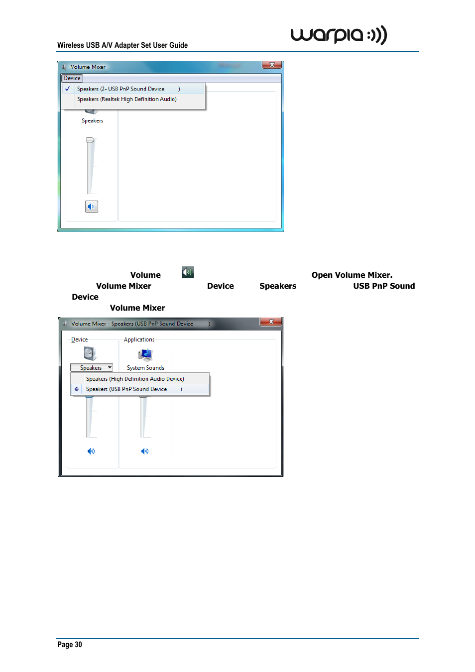 Warpia SWP100A Installation Manual & Troubleshooting Guide User Manual | Page 30 / 37