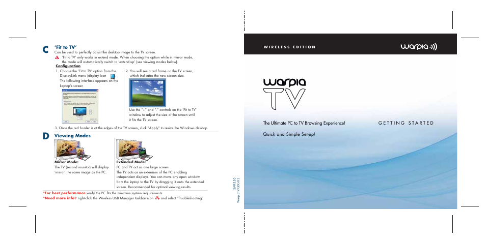 Warpia SWP550 User Manual | 8 pages