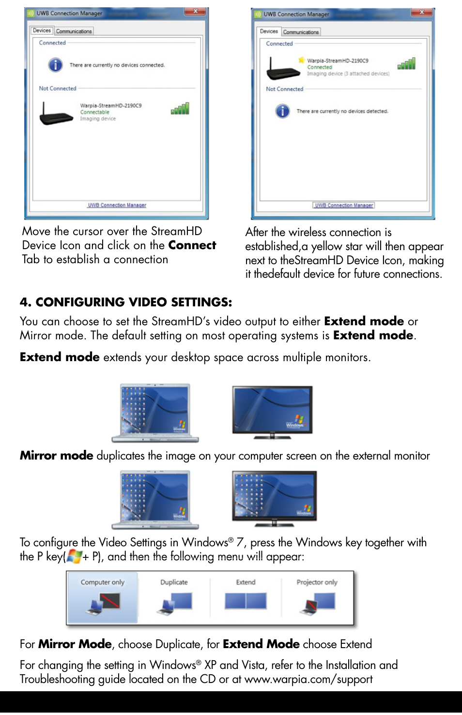 Warpia SWP120A RevB SteamHD Getting Started User Guide User Manual | Page 3 / 4