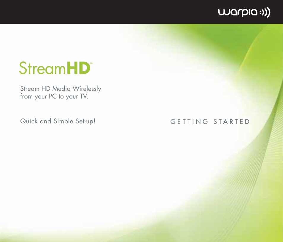 Warpia SWP120A Getting Started User Guide User Manual | 8 pages