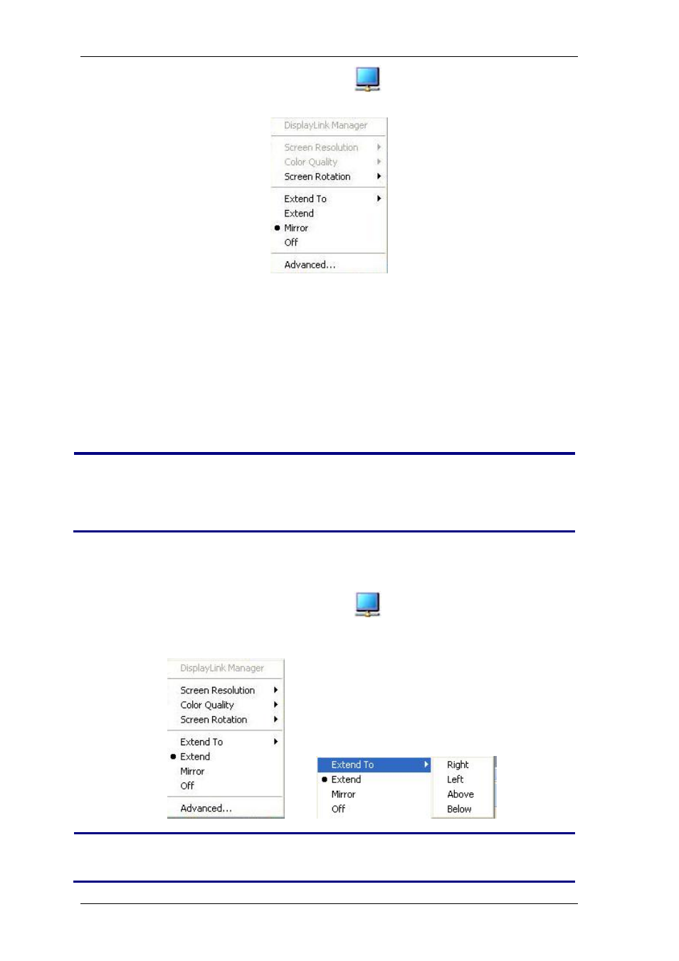 Setting extend mode in windows xp/vista | Warpia SWP120A Installation Manual & Troubleshooting Guide User Manual | Page 32 / 84