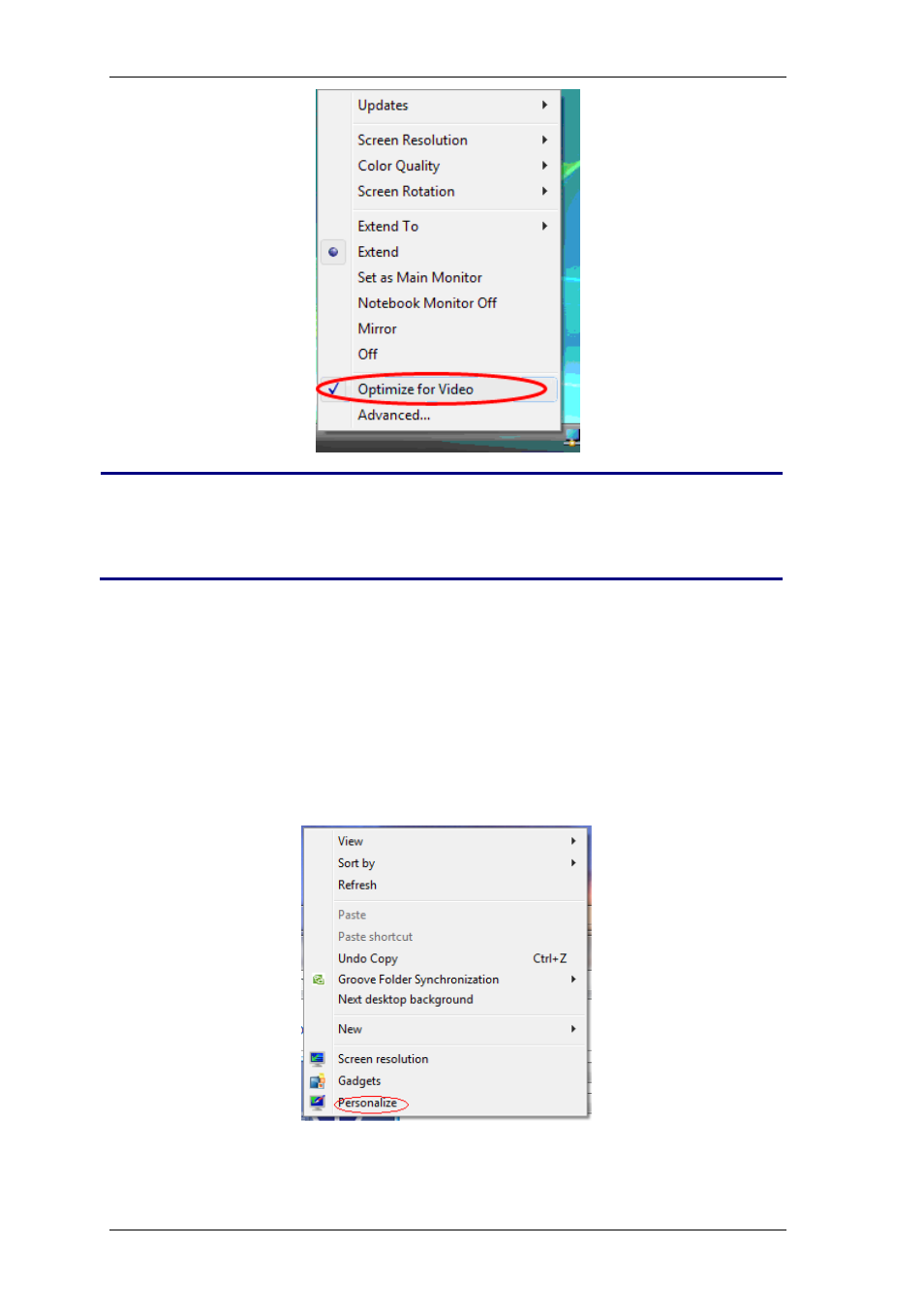 Aero desktop theme, Setting aero desktop theme in win7 | Warpia SWP120A Installation Manual & Troubleshooting Guide User Manual | Page 60 / 84