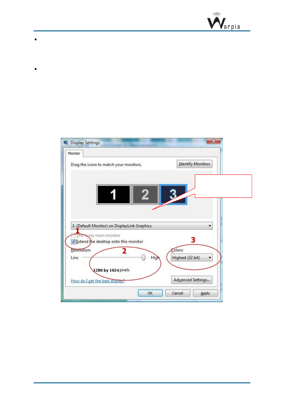 1 selecting the correct display monitor, Nd 5.3.2 | Warpia SWP200 Windows Installation Manual & Troubleshooting Guide User Manual | Page 24 / 38