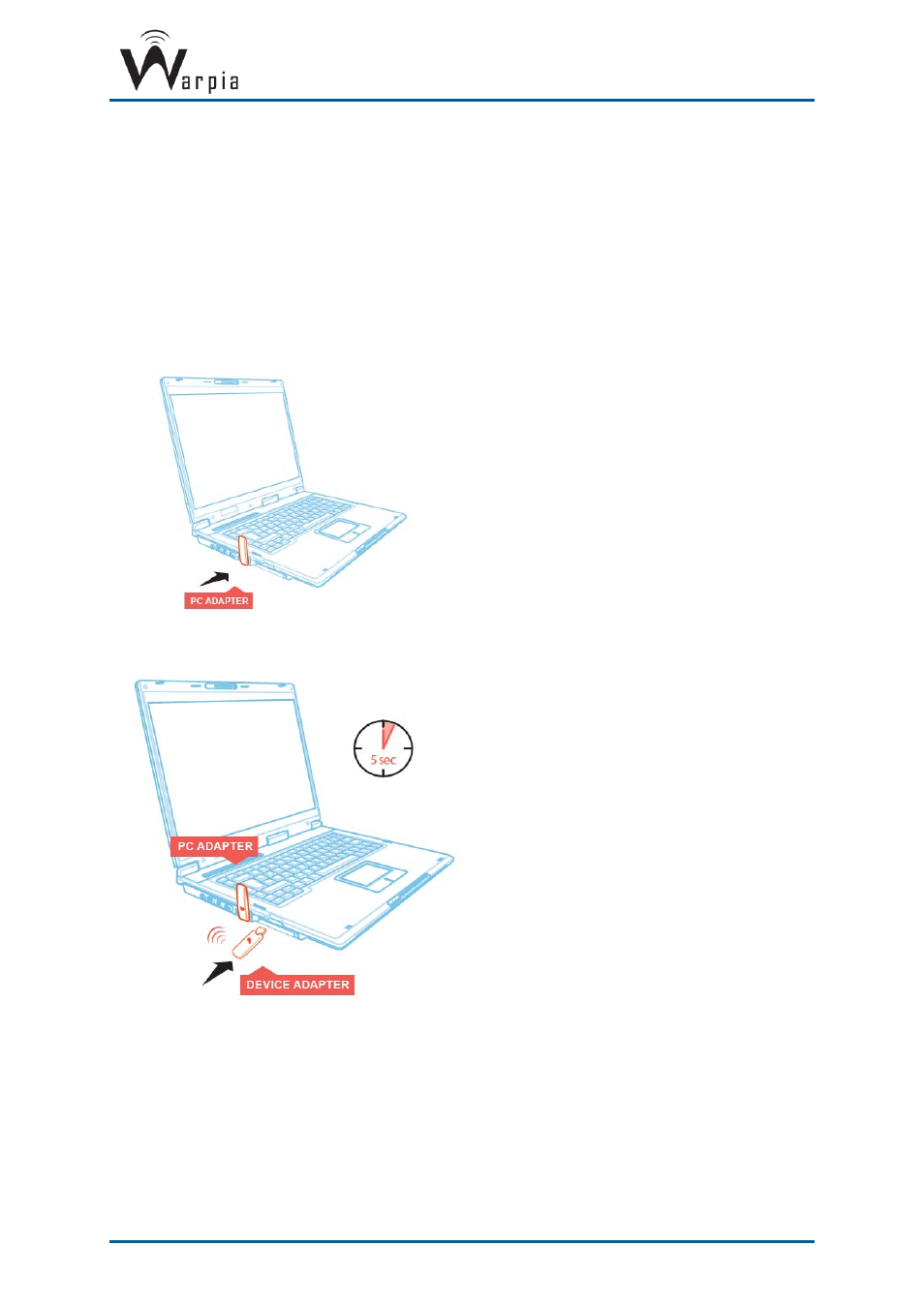 Appendix b: pairing procedure | Warpia SWP200 Windows Installation Manual & Troubleshooting Guide User Manual | Page 37 / 38