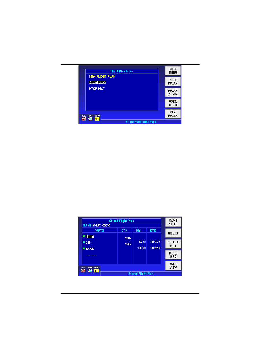 Edit fplan, Data view mode, Figure 2-109: flight plan – data view | BendixKing AV8OR User Manual | Page 118 / 368