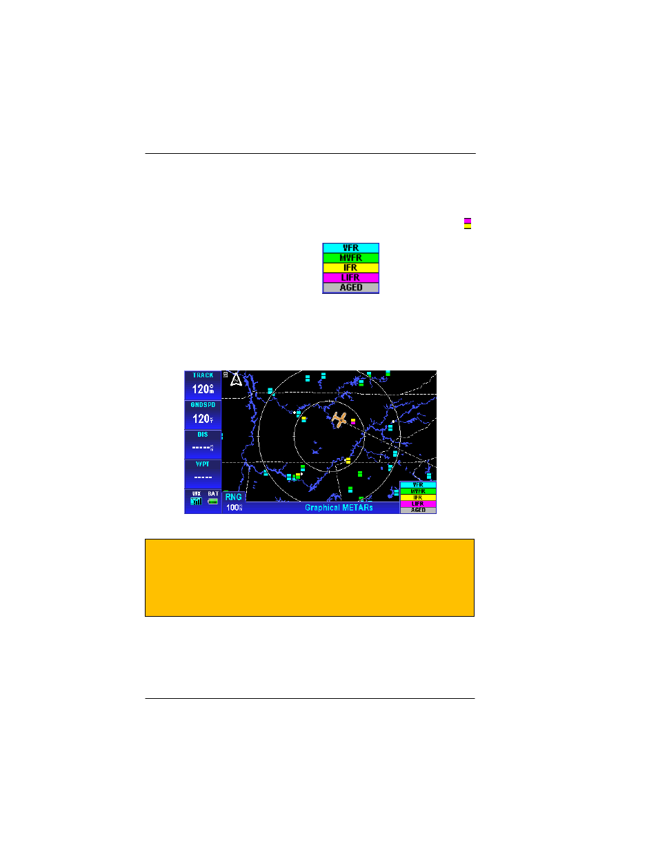 Figure 2-129: wx – graphical metars | BendixKing AV8OR User Manual | Page 134 / 368