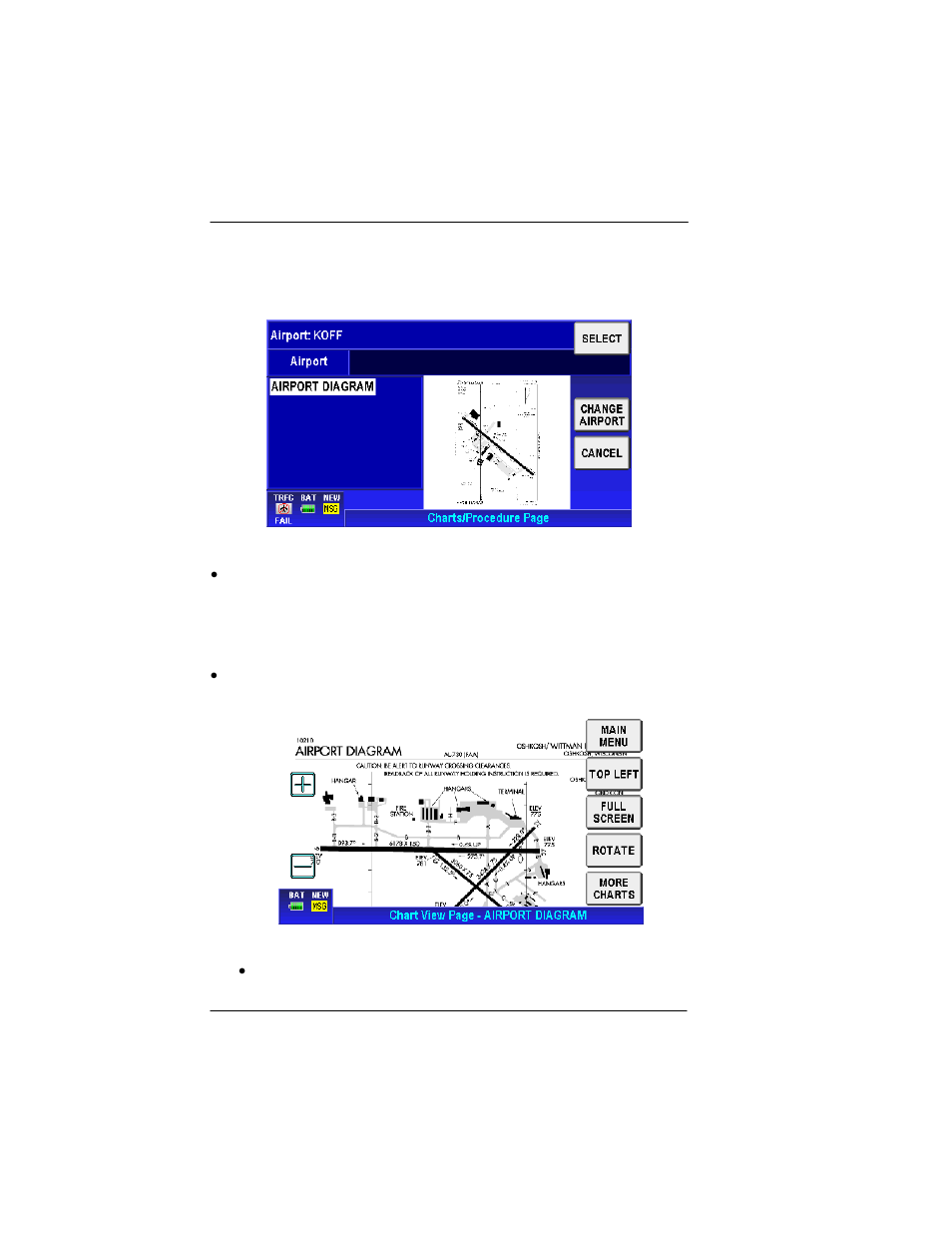 Charts/procedure page | BendixKing AV8OR User Manual | Page 166 / 368