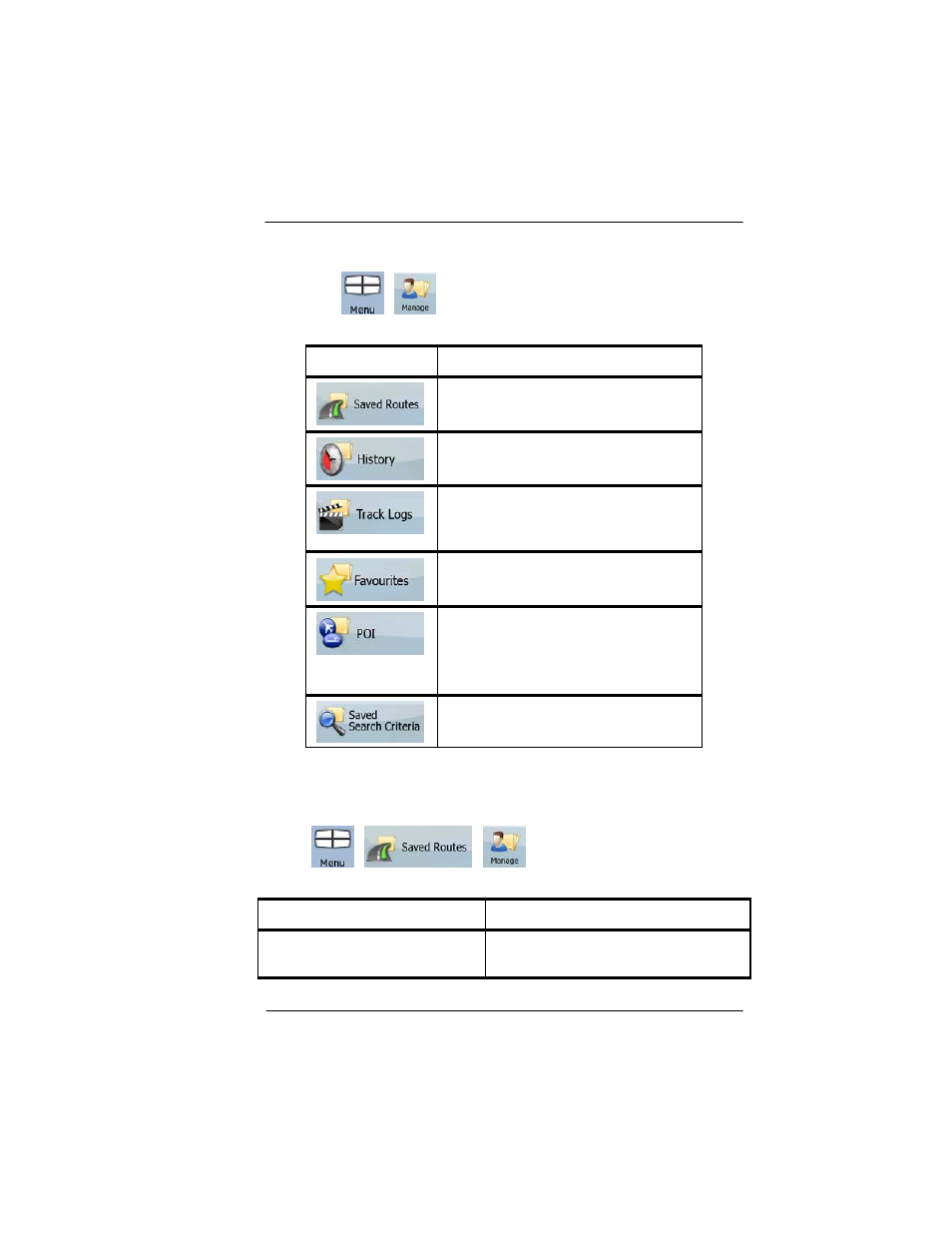 Manage menu, Manage saved routes, Manage menu -97 | Manage saved routes -97 | BendixKing AV8OR User Manual | Page 309 / 368