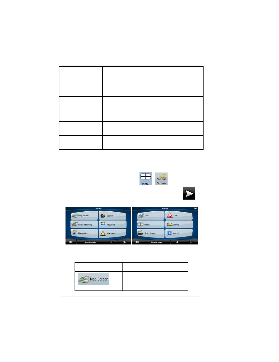 Settings menu, Settings menu -104, Figure 3-15 settings menu | Nge it in the settings menu sectio, Des in settings menu | BendixKing AV8OR User Manual | Page 316 / 368