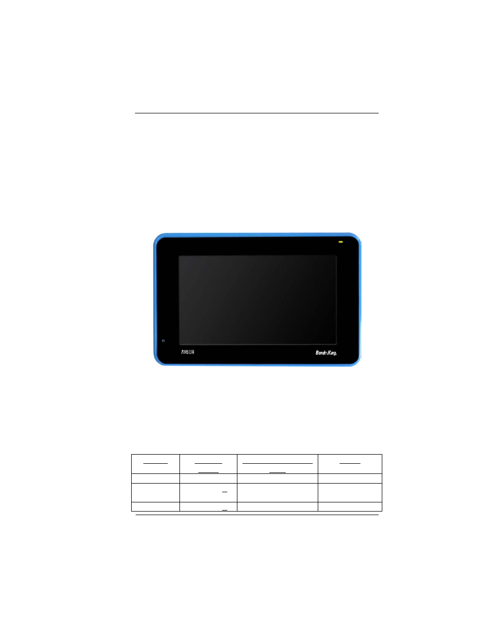 Charging the internal battery, Figure 1-4: charging with av8or turned off, Table 1-4: battery charge level | BendixKing AV8OR User Manual | Page 33 / 368