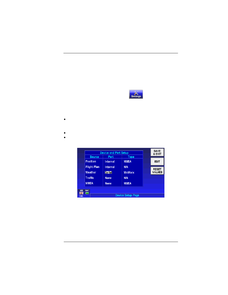 Wxworx xm weather receiver serial setup, Wxworx xm weather receiver serial setup -11, Figure 6-5: wxworx xm weather setup | BendixKing AV8OR User Manual | Page 359 / 368