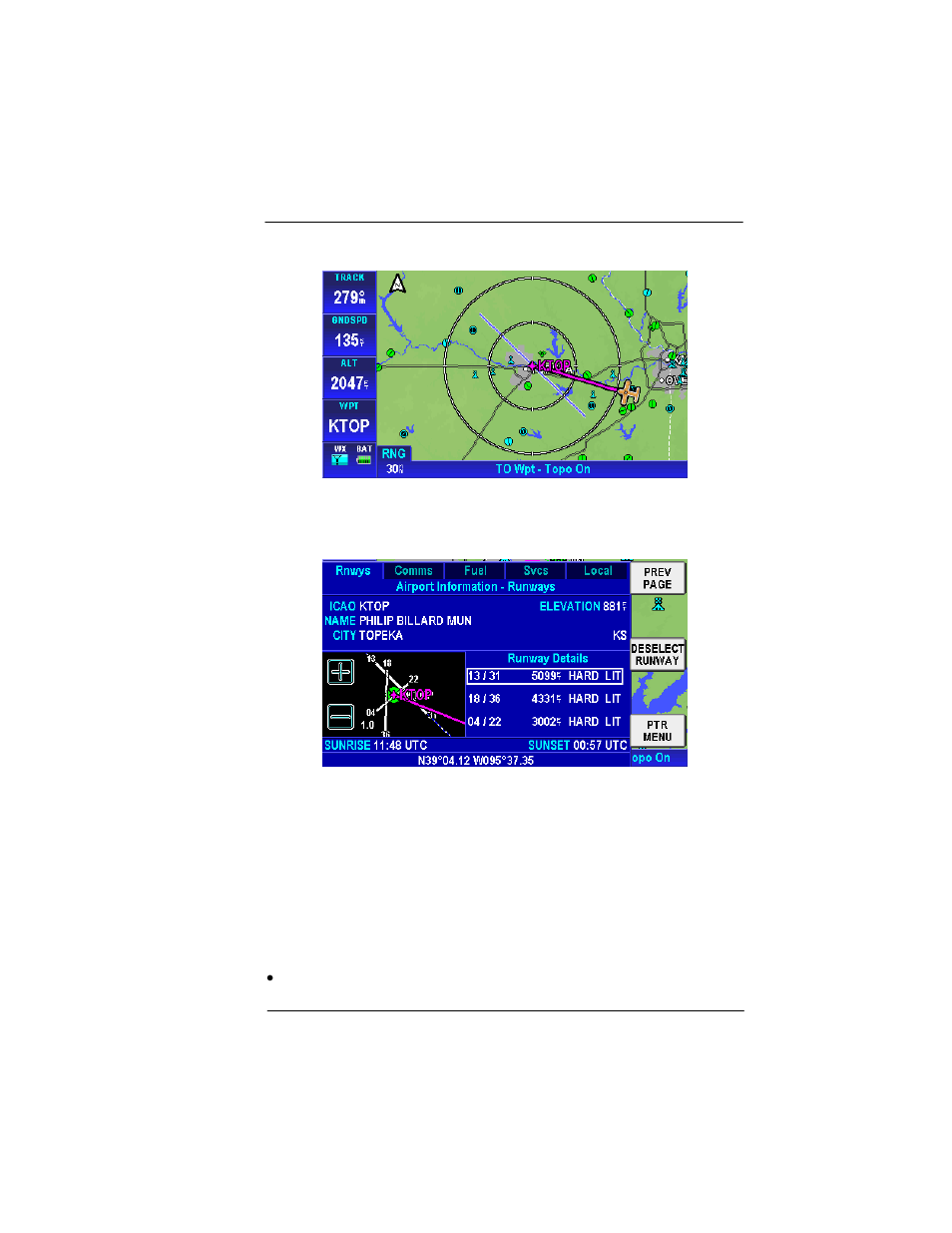 Figure 2-36: airports – deselect runway | BendixKing AV8OR User Manual | Page 73 / 368