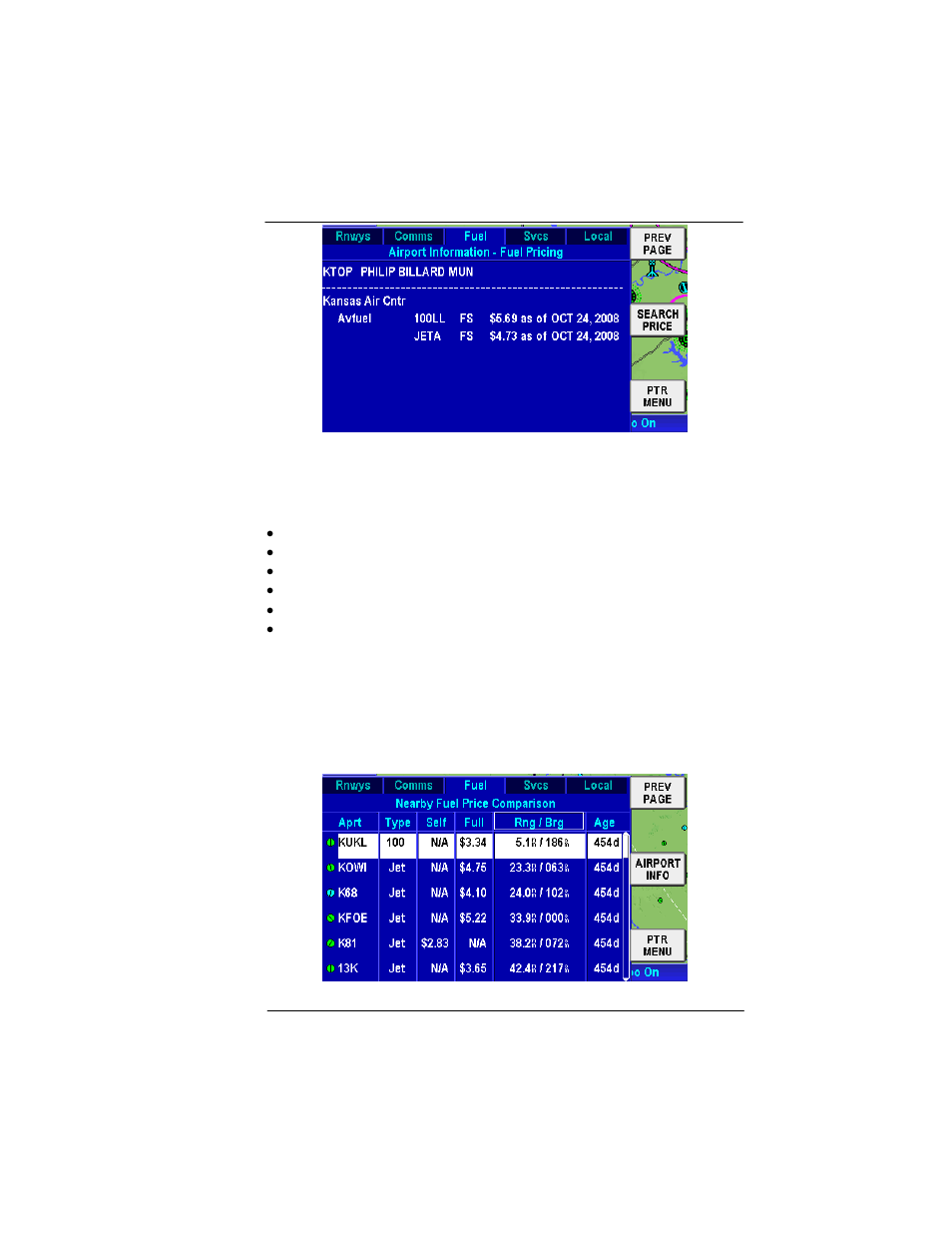 Figure 2-39: nearby fuel price comparison | BendixKing AV8OR User Manual | Page 75 / 368