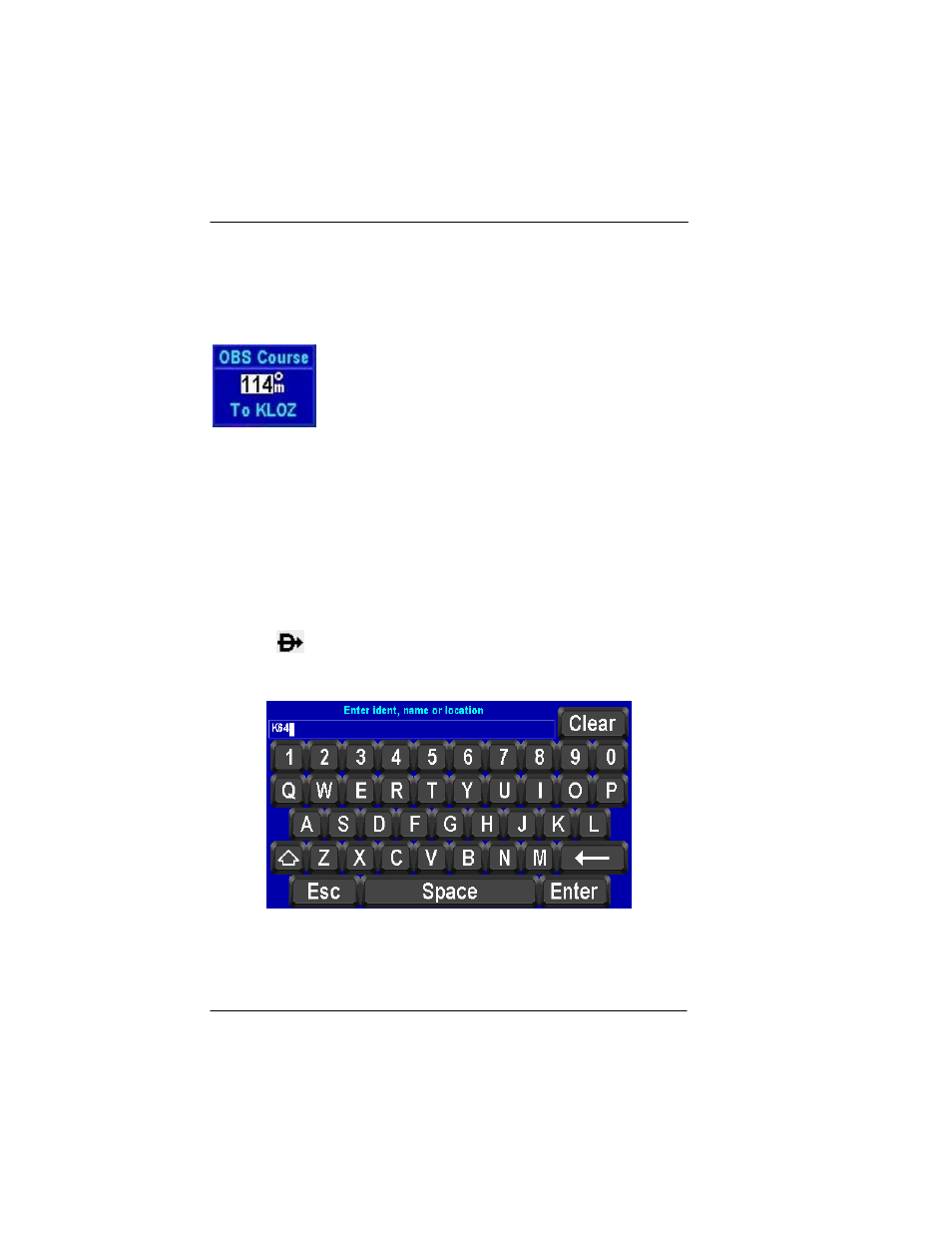 Figure 2-56: re-center aircraft – step 1 | BendixKing AV8OR User Manual | Page 88 / 368