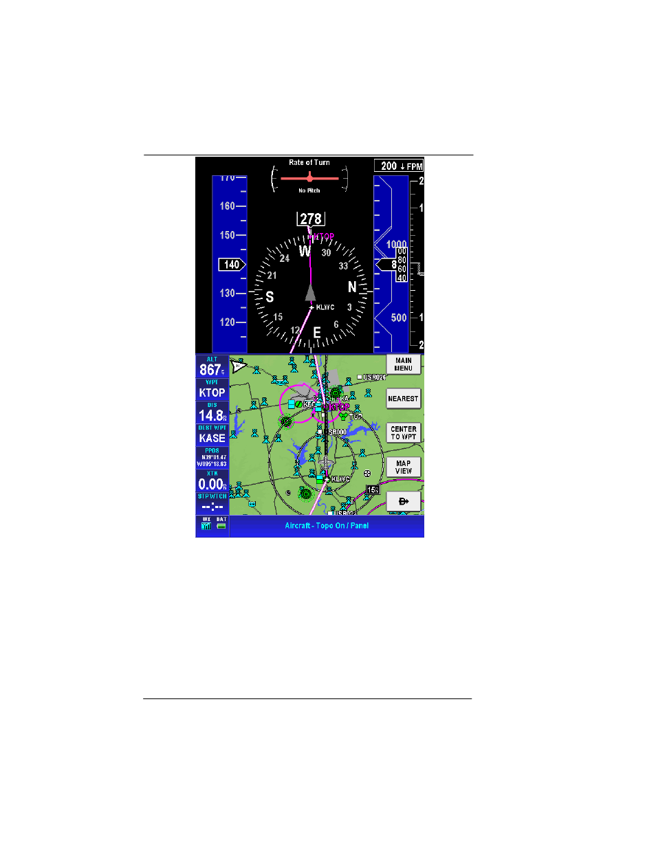 Figure 2-171: panel page - portrait orientation | BendixKing AV8OR Ace - Users Guide User Manual | Page 208 / 419