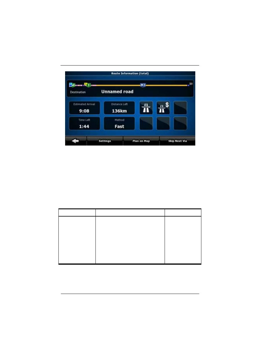 Figure 3-11: route information screen -80 | BendixKing AV8OR Ace - Users Guide User Manual | Page 338 / 419