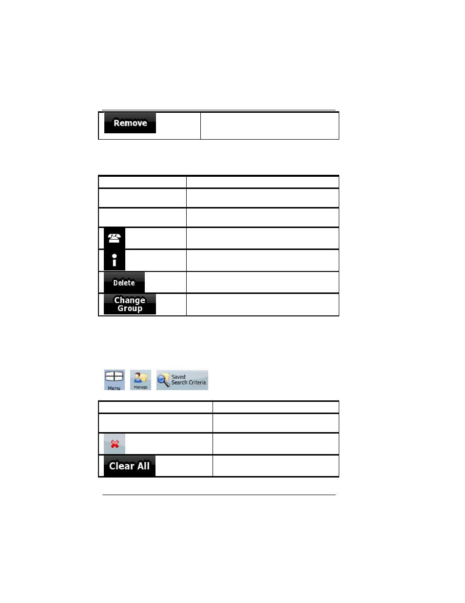 Manage saved search criteria, Manage saved search criteria -100 | BendixKing AV8OR Ace - Users Guide User Manual | Page 358 / 419