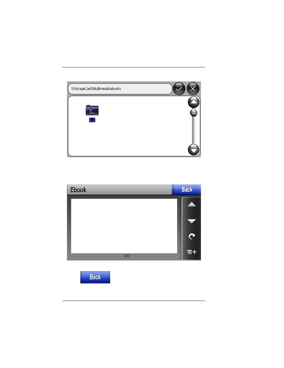 Figure 4-8: ebook reader – searching for a book -6, Figure 4-9: ebook reader -6 | BendixKing AV8OR Ace - Users Guide User Manual | Page 380 / 419