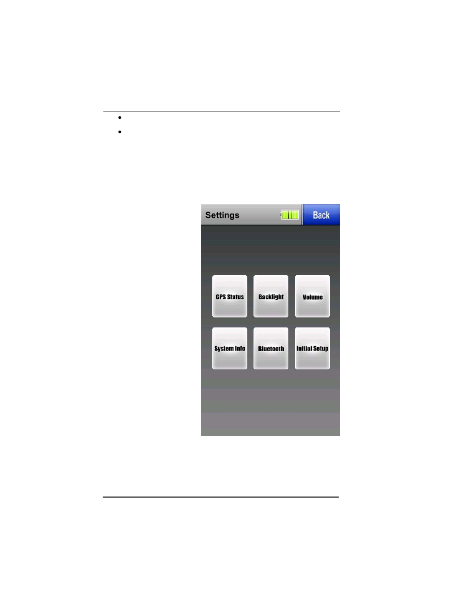 Getting satellite signals, View gps status from settings, Getting satellite signals -12 | View gps status from settings -12 | BendixKing AV8OR Ace - Users Guide User Manual | Page 40 / 419