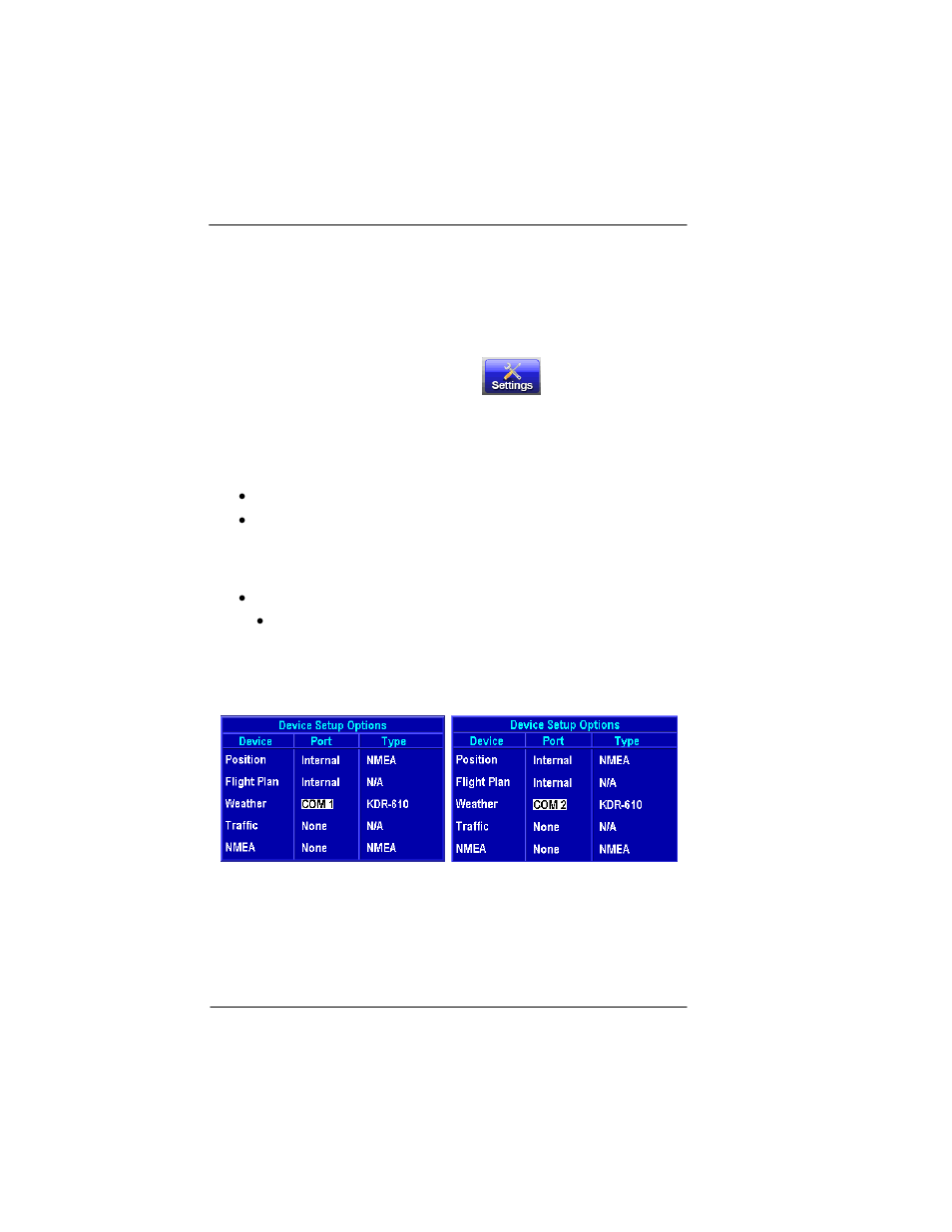 Connection to an external weather source, Bendix/king kdr-610 setup, Connection to an external weather source -12 | Bendix/king kdr-610 setup -12, Figure 6-4: weather setup – kdr-610 -12 | BendixKing AV8OR Ace - Users Guide User Manual | Page 406 / 419