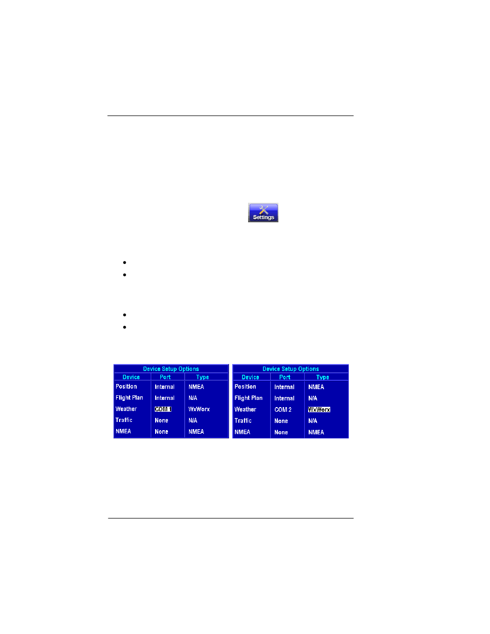 Wxworx xm weather receiver serial setup, Wxworx xm weather receiver serial setup -14, Figure 6-5: wxworx xm weather setup -14 | BendixKing AV8OR Ace - Users Guide User Manual | Page 408 / 419