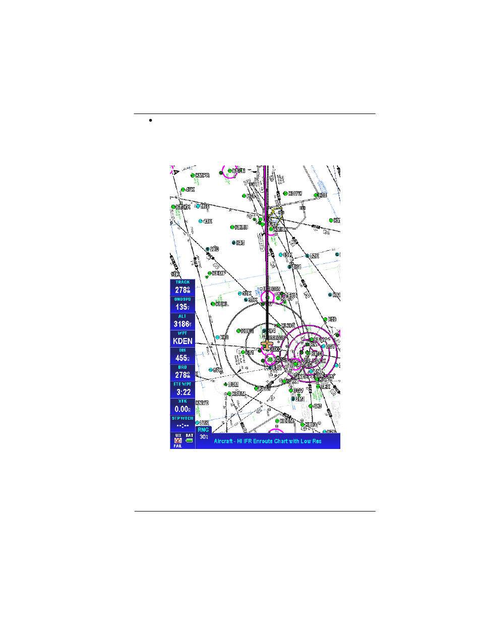 Figure 2-31: high altitude ifr enroute chart -39 | BendixKing AV8OR Ace - Users Guide User Manual | Page 83 / 419
