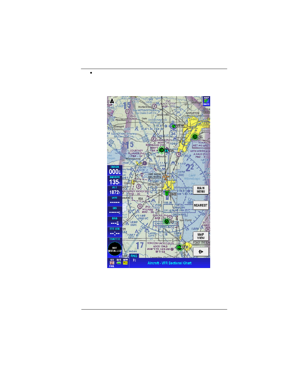 Figure 2-33: map – vfr sectional chart -41 | BendixKing AV8OR Ace - Users Guide User Manual | Page 85 / 419