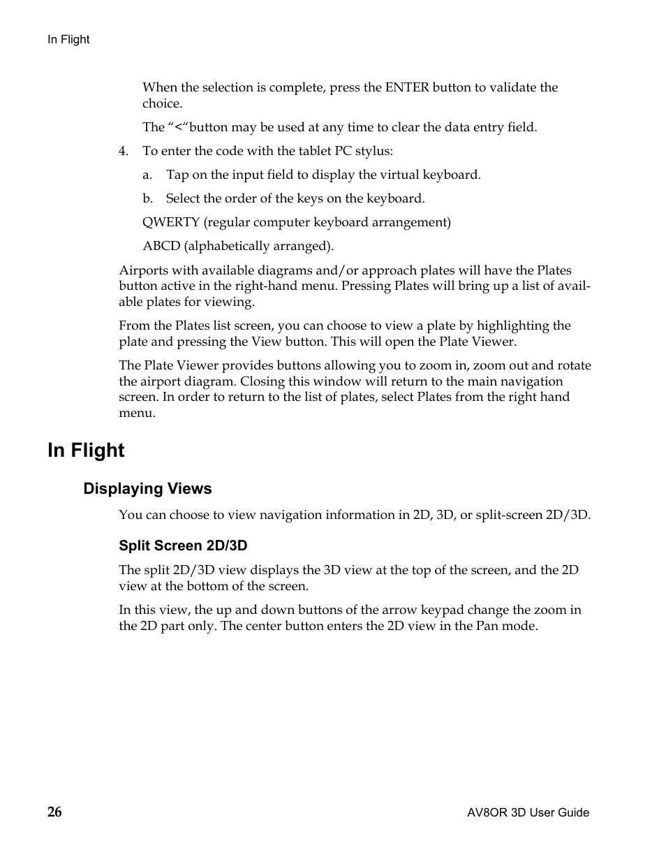 In flight, Displaying views, Draft | BendixKing AV8OR 3D User Manual | Page 37 / 78