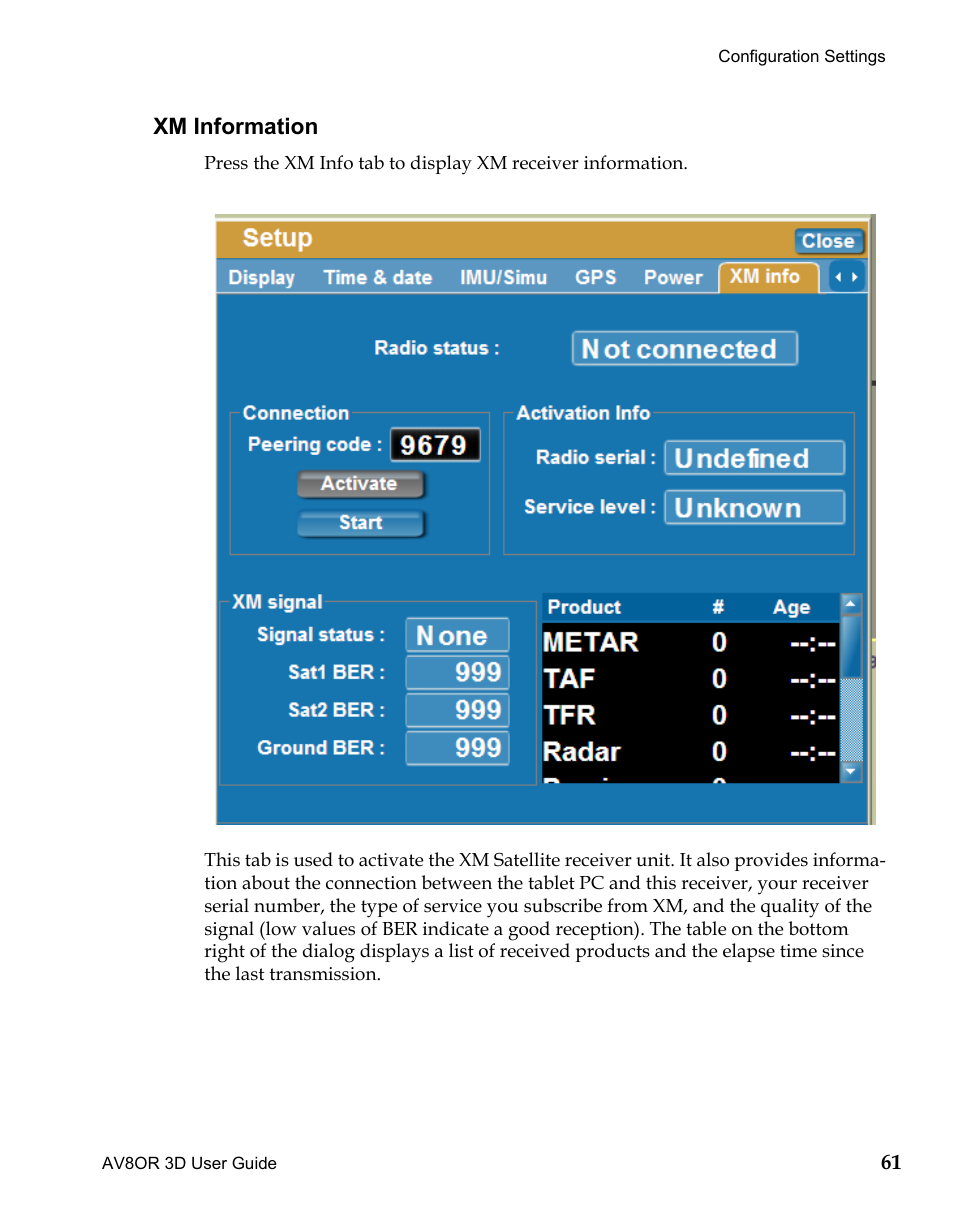 Xm information, Data. refer to, Draft | BendixKing AV8OR 3D User Manual | Page 72 / 78