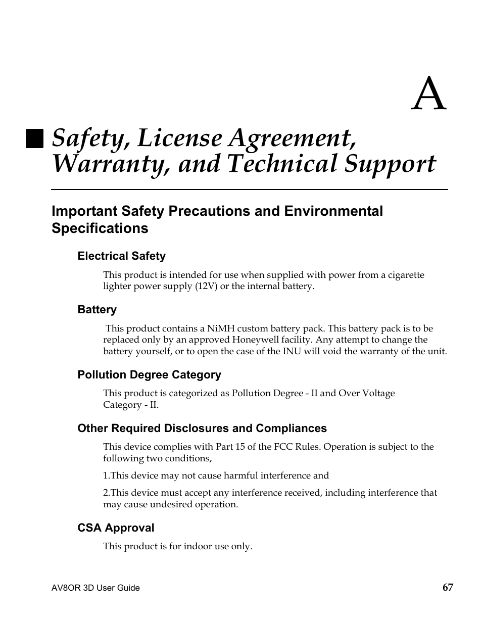 Draft – for review only | BendixKing AV8OR 3D User Manual | Page 76 / 78