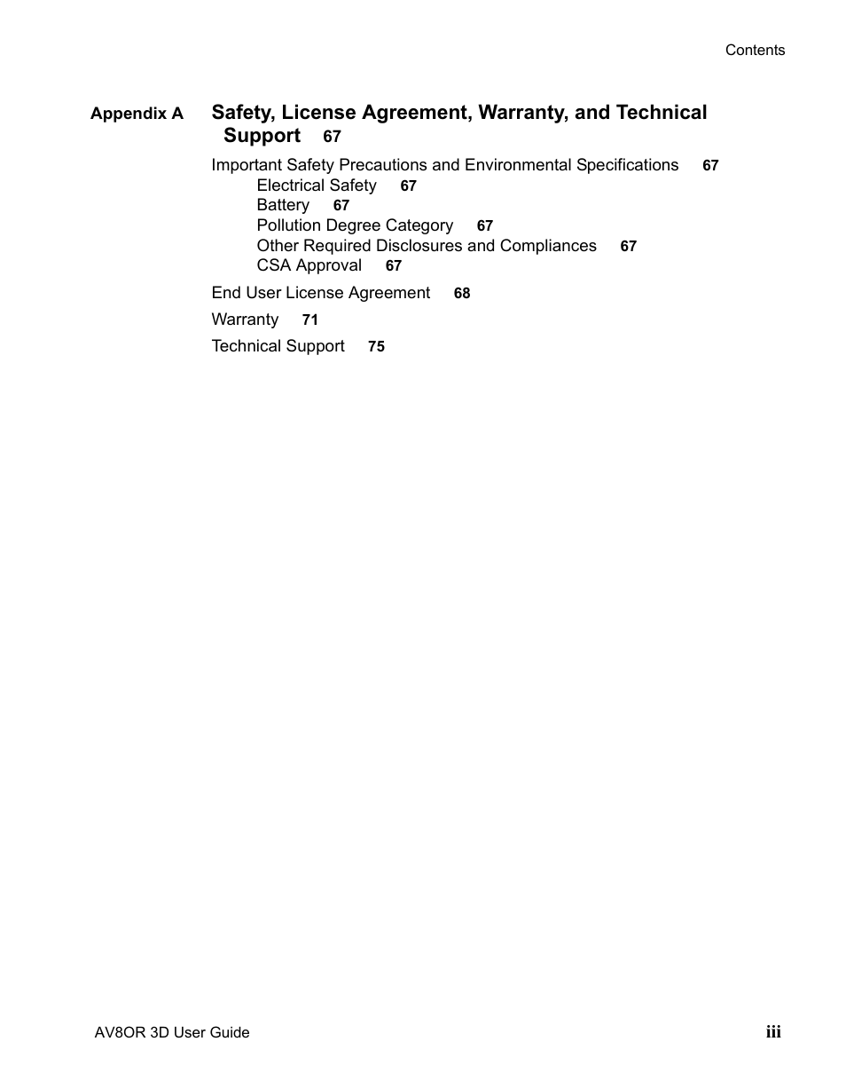 Draft | BendixKing AV8OR 3D User Manual | Page 9 / 78