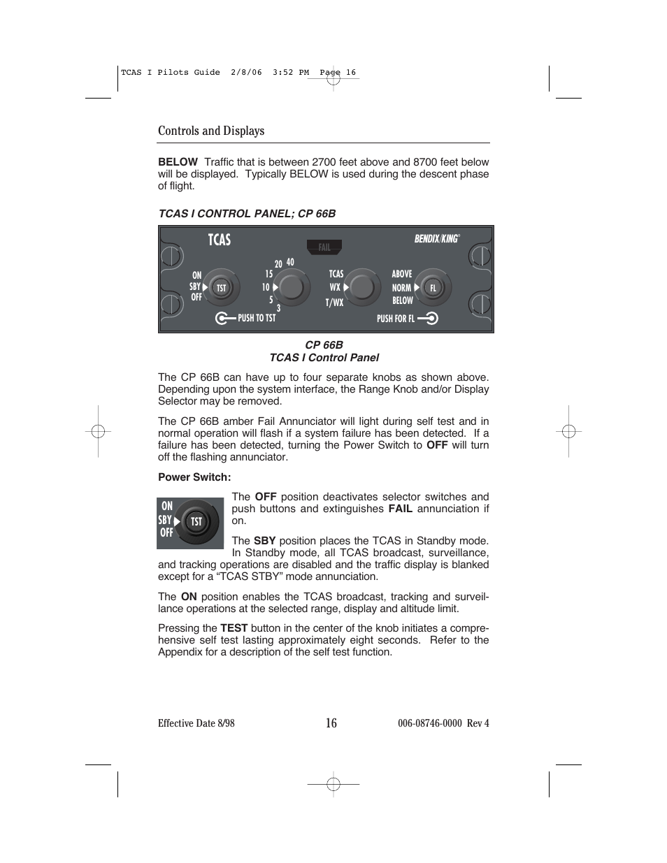 Tcas | BendixKing CAS 66A User Manual | Page 20 / 57