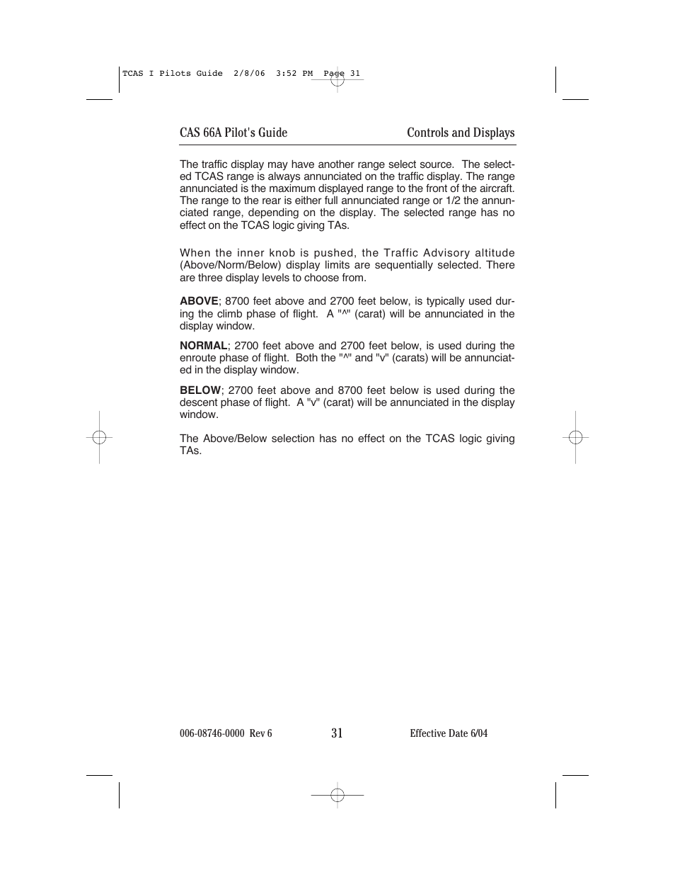 BendixKing CAS 66A User Manual | Page 35 / 57