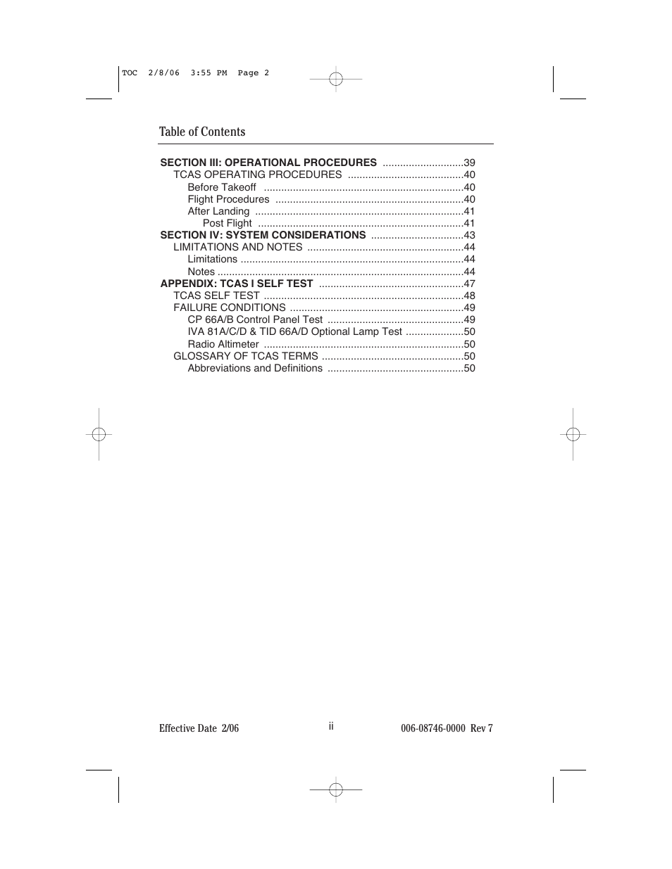 BendixKing CAS 66A User Manual | Page 4 / 57