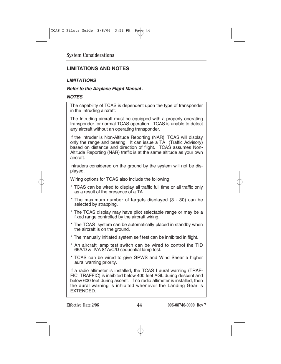 BendixKing CAS 66A User Manual | Page 48 / 57