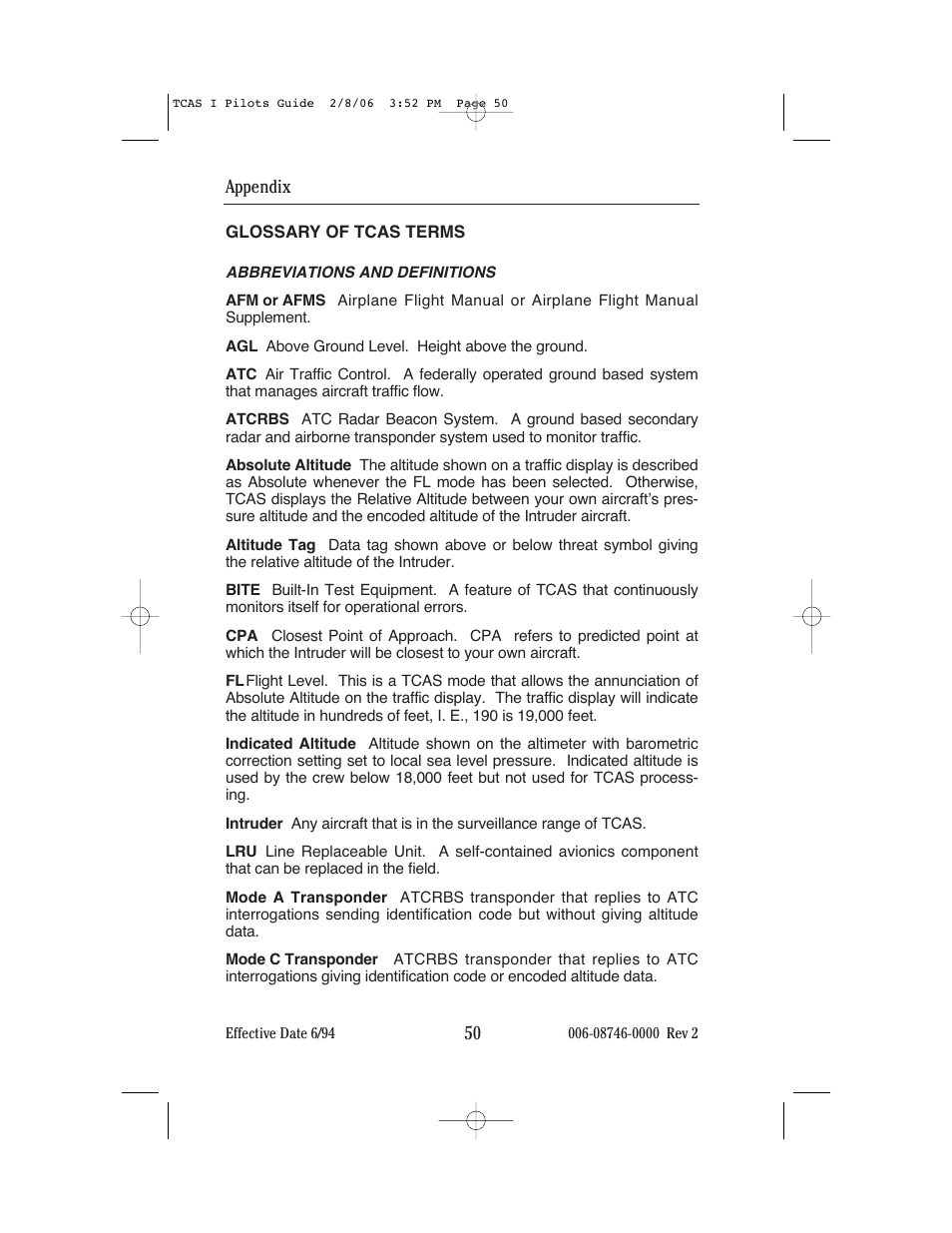 BendixKing CAS 66A User Manual | Page 54 / 57