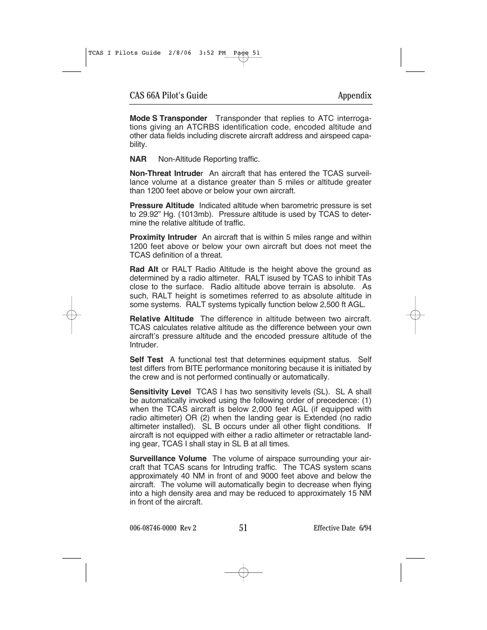 BendixKing CAS 66A User Manual | Page 55 / 57