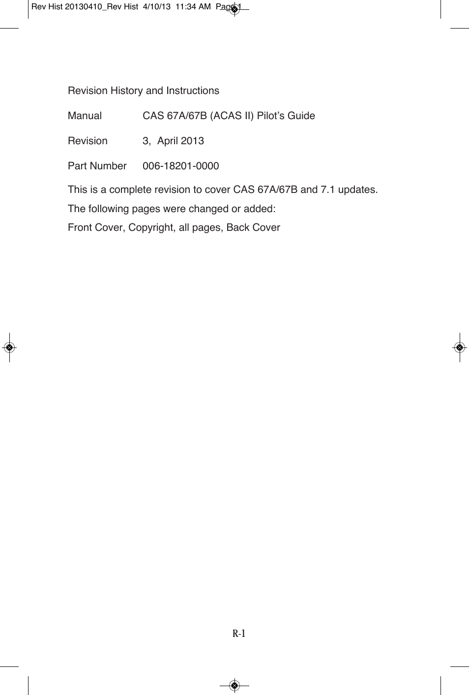 BendixKing CAS 67A ACAS II User Manual | Page 3 / 111