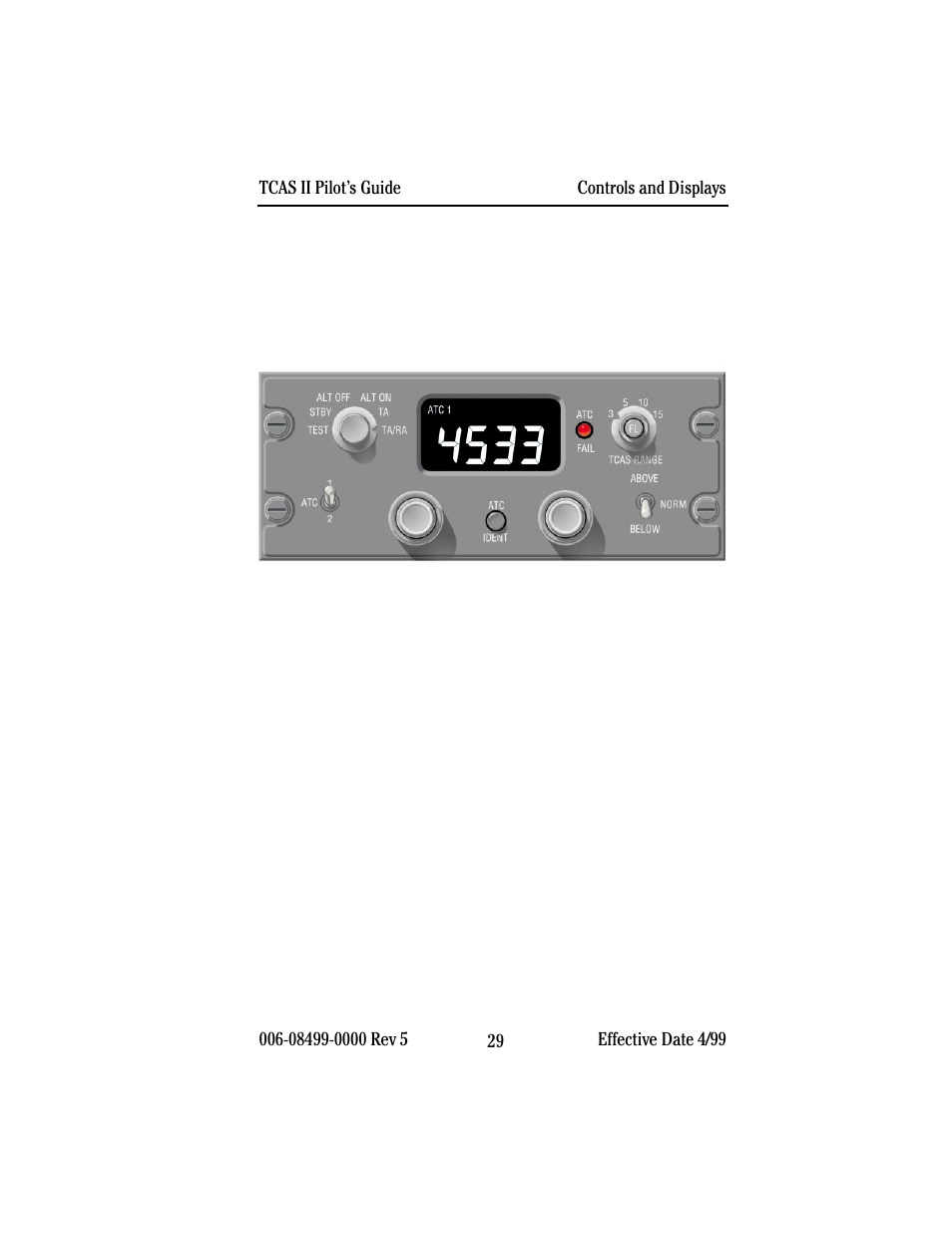 Section ii:controls and displays | BendixKing CAS 67A TCAS II User Manual | Page 31 / 86
