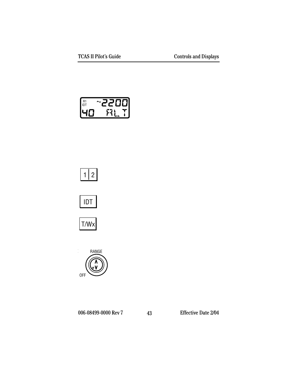 T/wx | BendixKing CAS 67A TCAS II User Manual | Page 45 / 86