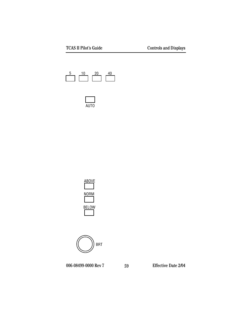 Ita 81a dedicated tcas traffic display controls | BendixKing CAS 67A TCAS II User Manual | Page 61 / 86