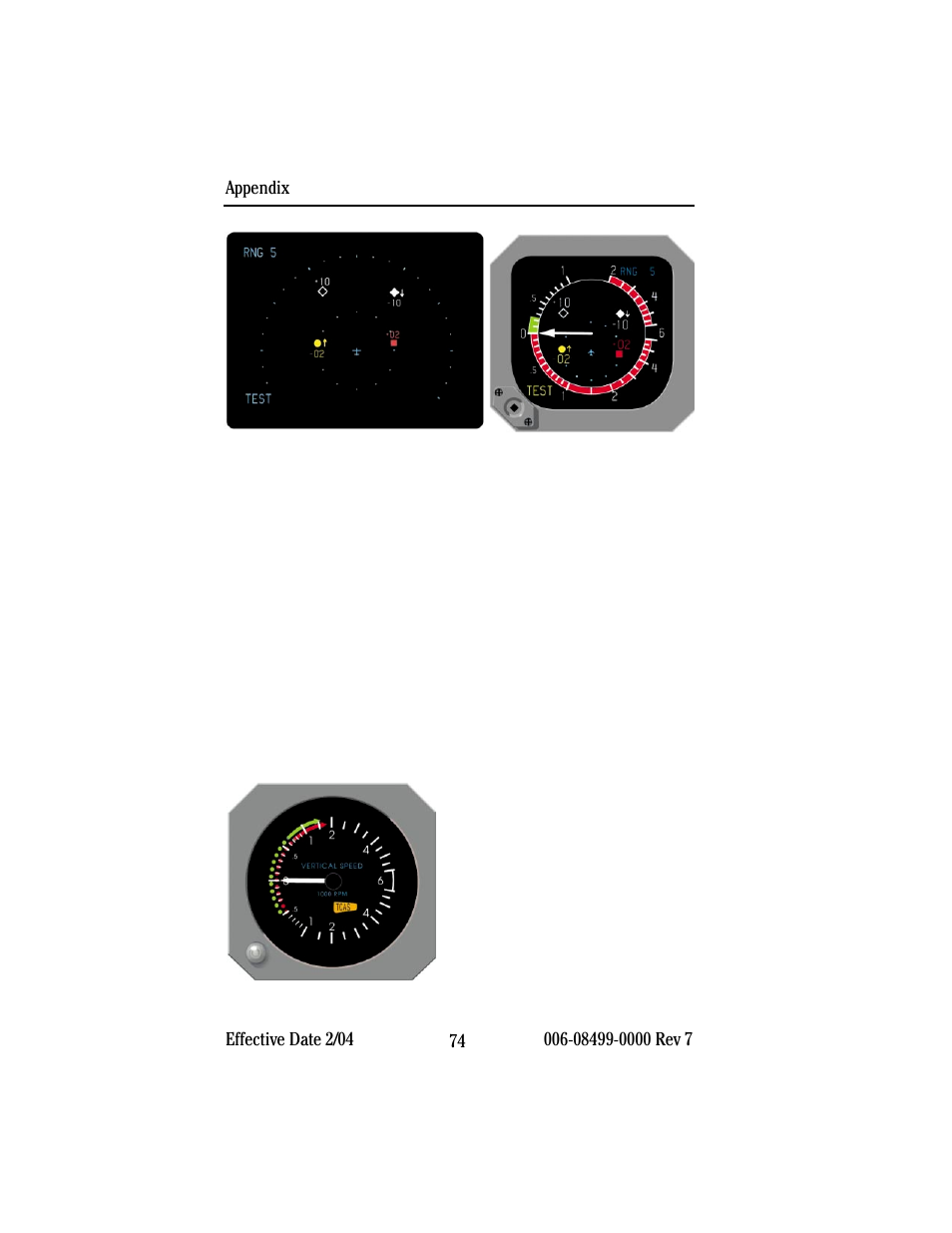 Ra/vsi flags and test indications | BendixKing CAS 67A TCAS II User Manual | Page 76 / 86